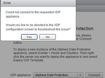 failed to start backup scheduler vdp