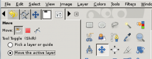 GIMP Move Layer