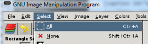 GIMP Select all