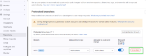 gitlab unprotect repository